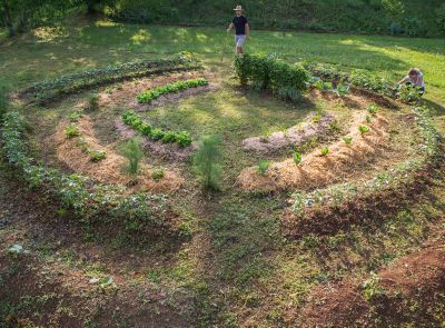 Circular Permaculture Garden Style