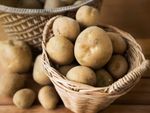 Woven Baskets Full Of Potatoes