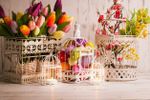 Indoor Flowers And Easter Decor