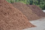 Piles Of Berm Mulch