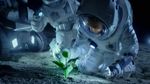 Astronauts In Space Around A Plant