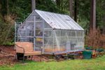 Greenhouse In The Garden