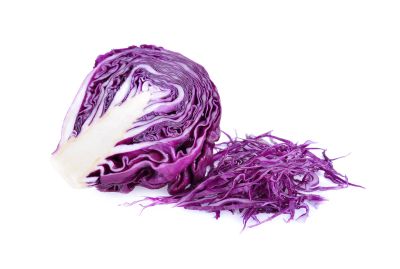 Cut And Sliced Red Express Cabbage Plant