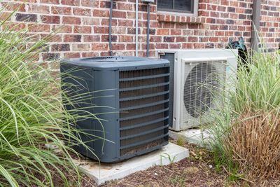 Landscaping Near Outdoor Central Air Conditioning Unit