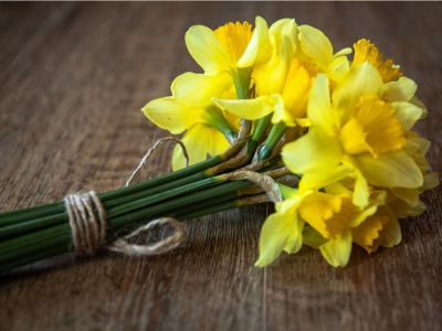 Small Bouquet Of Yellow Daffodils
