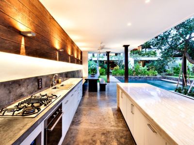 Outdoor Kitchen And Pool