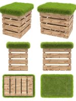 Wooden Pallet Turf Benches