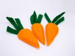 Three DIY Felt Carrots