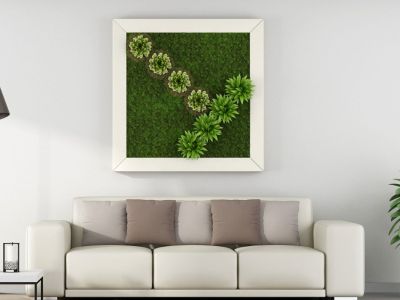 Living Wall Picture Over Couch