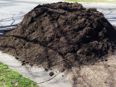 A Large Pile Of Mulch