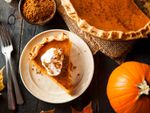 Pumpkin Pie On A Table
